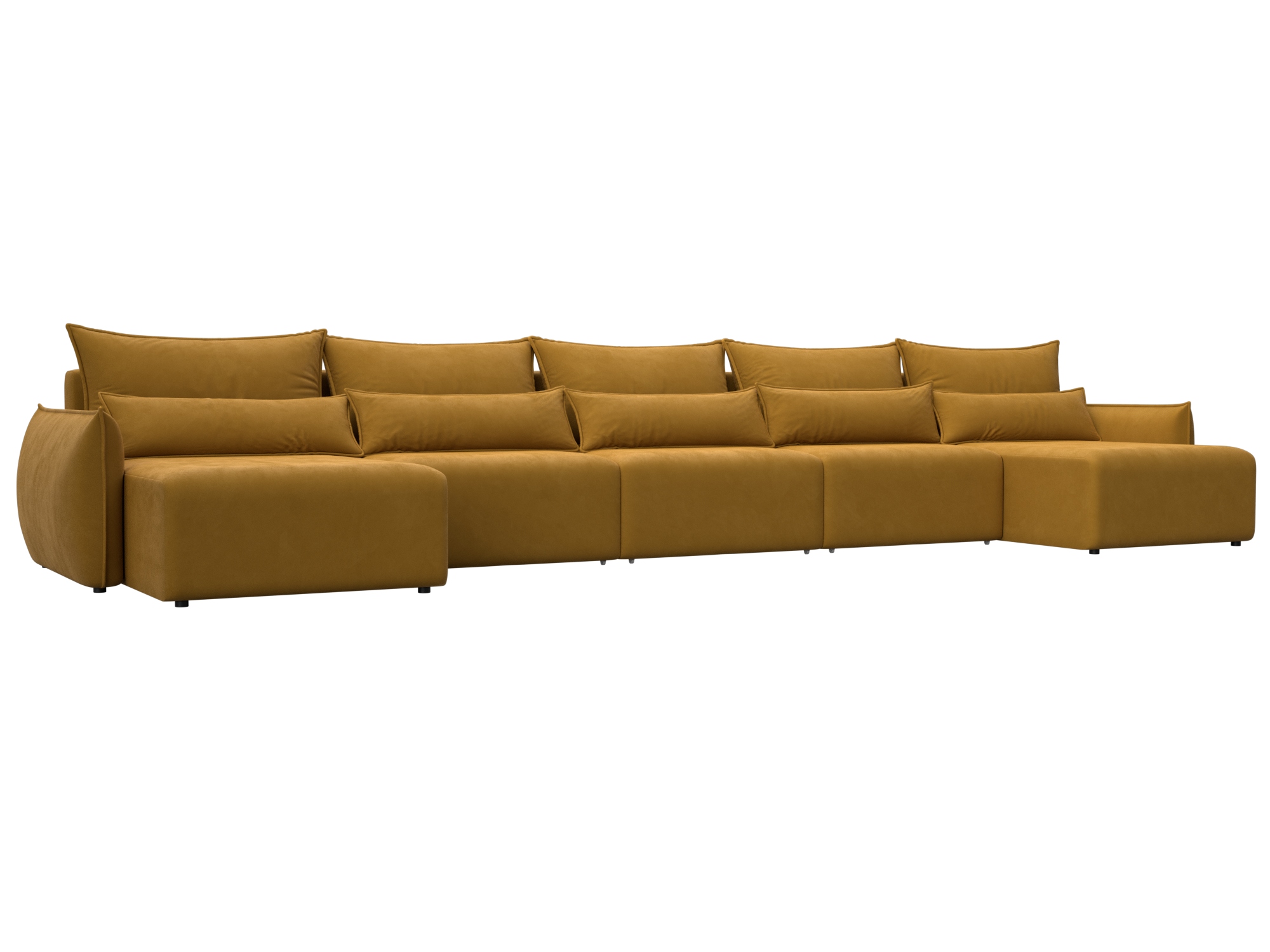 Диван П-образный Лига-051 НПБ МегаЛонг (brut 10 желтый)