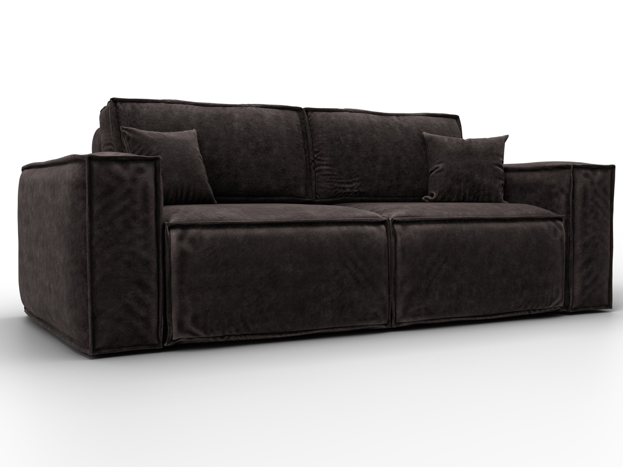 Диван прямой Лига-081 НПБ (brut 17 коричневый)