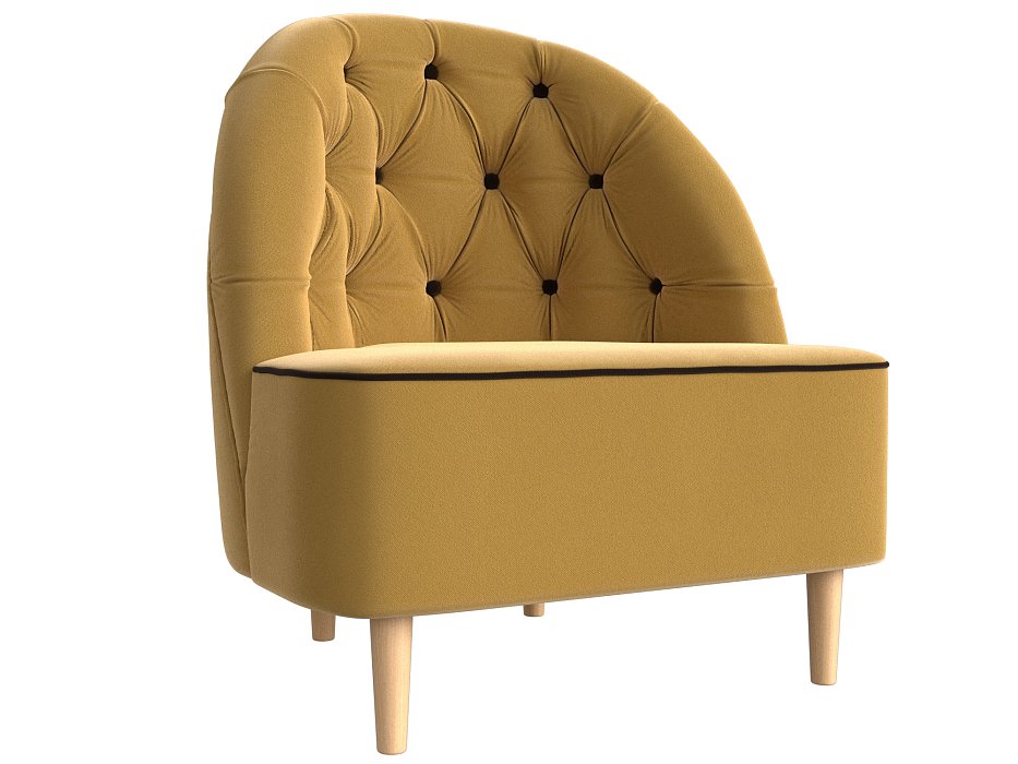 Кресло Амиса (желтый\коричневый цвет)