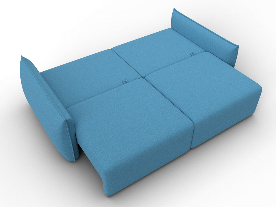 Диван прямой Лига-051 НПБ (амур 10 голубой)