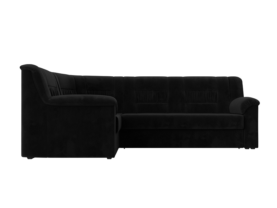 Диван угловой Карелия левый угол (seven 35 черный)