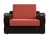 Прямой диван Меркурий 100 (коралловый\коричневый цвет)