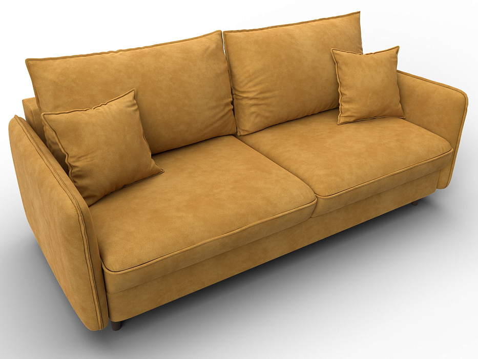 Диван прямой Лига-064 НПБ (brut 10 желтый)