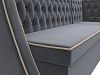 Кухонный угловой диван Лофт правый угол (серый\бежевый цвет)