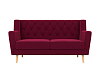 Прямой диван Брайтон 2 Люкс (бордовый цвет)