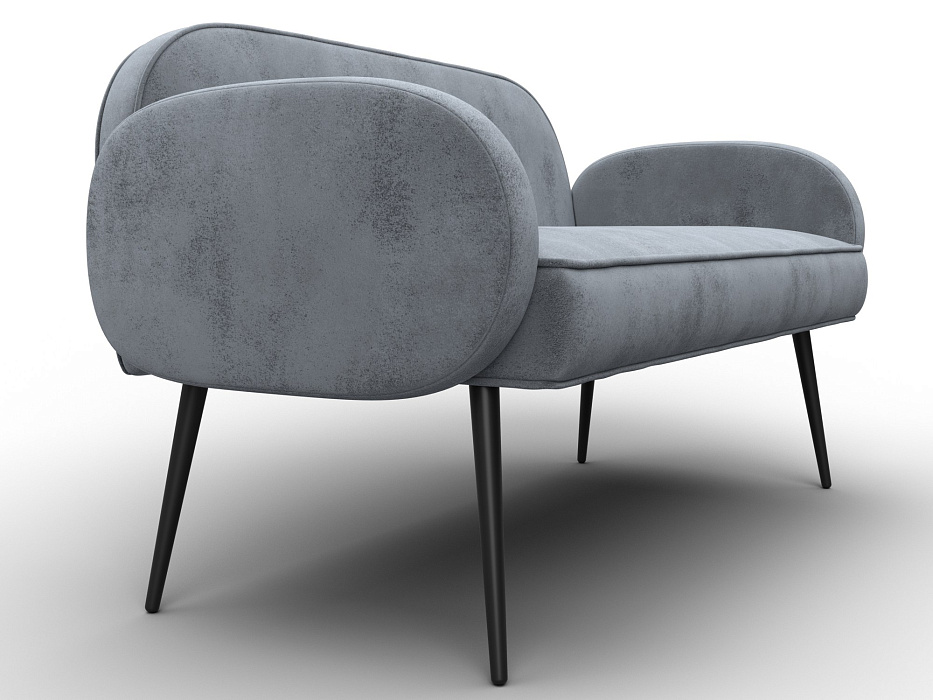 Диван прямой Лига-086 (tower 10 серый)