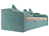 Детский диван-кровать Рико (бежевый\бирюзовый цвет)
