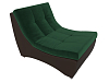 Модуль Монреаль кресло (зеленый\коричневый цвет)