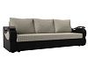 Прямой диван Меркурий Лайт (корфу 02\черный цвет)