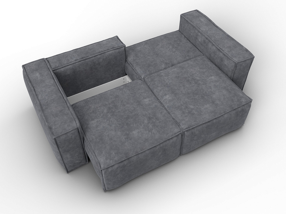 Диван прямой Лига-081 НПБ (brut 16 темно-серый)