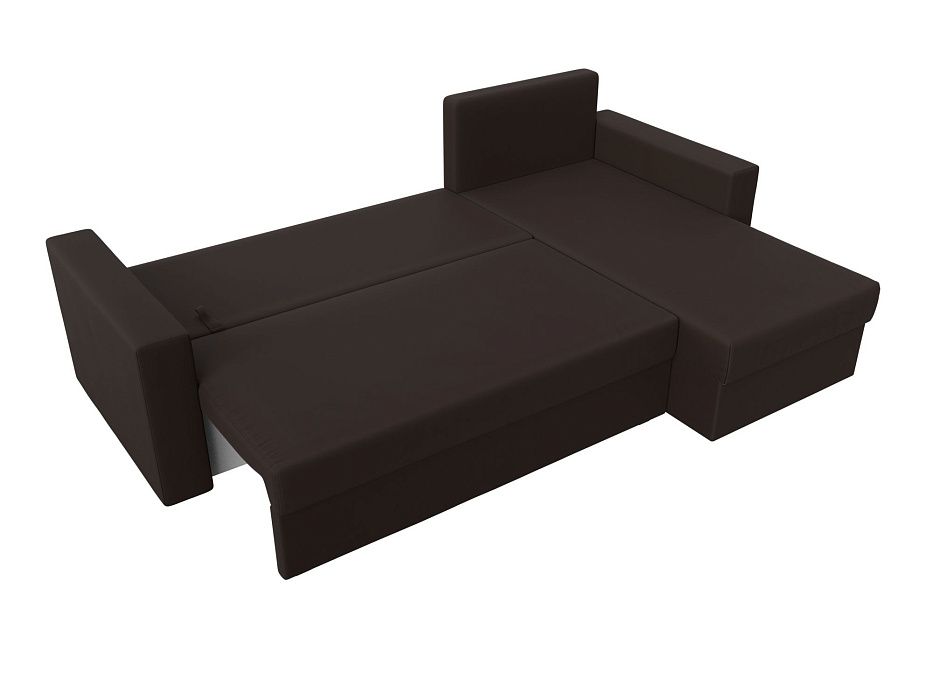 Диван угловой Траумберг Лайт правый угол (коричневый)