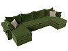 П-образный диван Элис (зеленый\бежевый цвет)