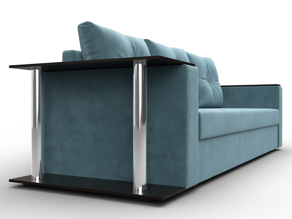 Диван прямой Атланта со столом слева (бирюзовый)