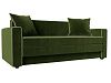 Прямой диван Лига-012 (зеленый\бежевый цвет)