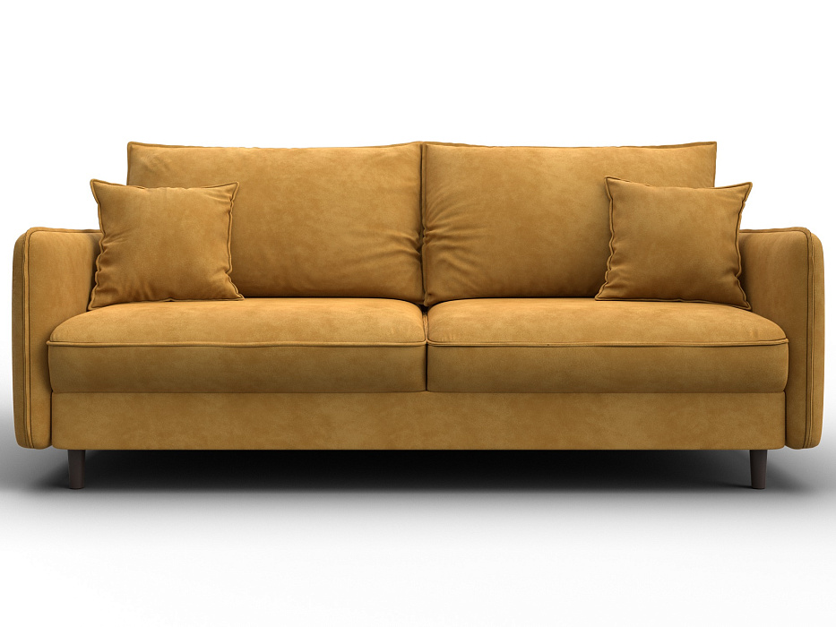 Диван прямой Лига-064 НПБ (brut 10 желтый)