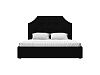 Кровать интерьерная Кантри 160 (черный)