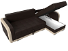 Угловой диван Марсель правый угол (коричневый\бежевый цвет)