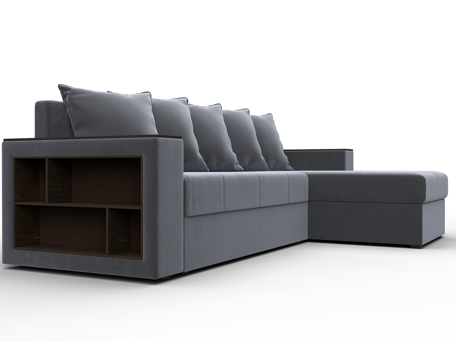 Диван угловой Дубай Лайт угол универсальный (seven 17 серый)