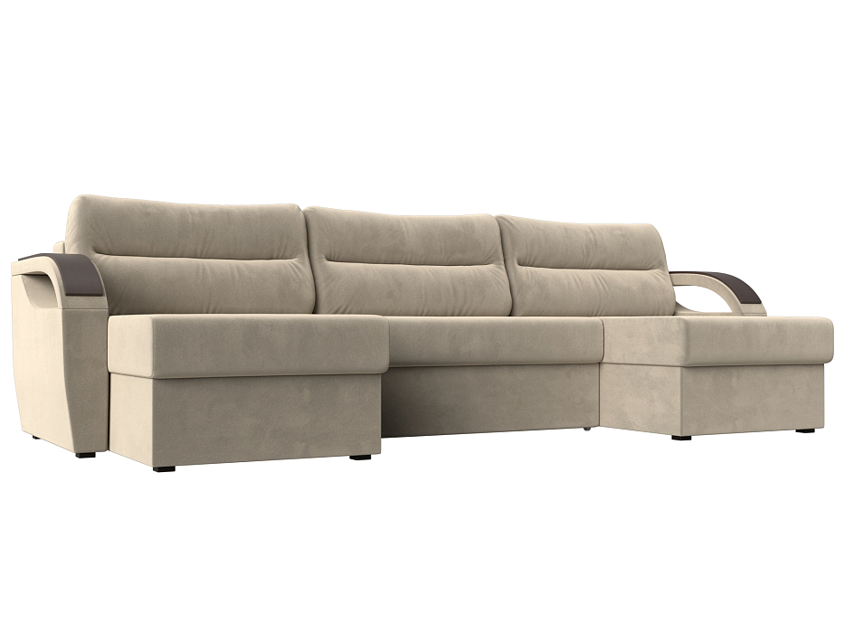 П-образный диван Форсайт (бежевый цвет)