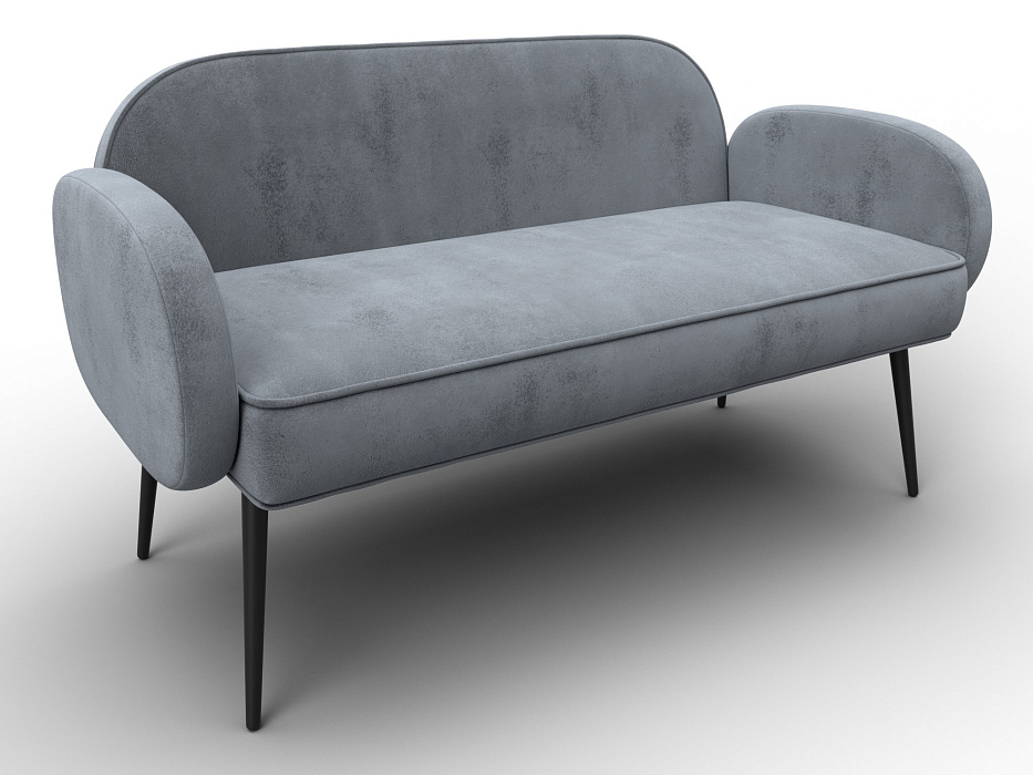 Диван прямой Лига-086 (tower 10 серый)