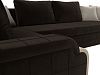 П-образный диван Николь (коричневый\бежевый\бежевый цвет)