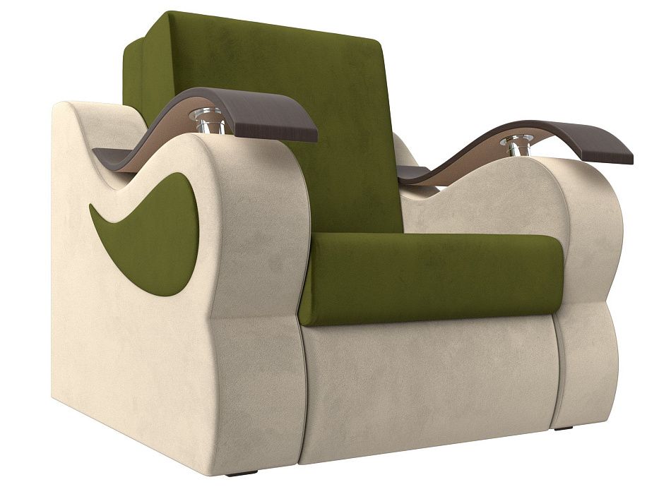Кресло-кровать Меркурий 80 (зеленый\бежевый)
