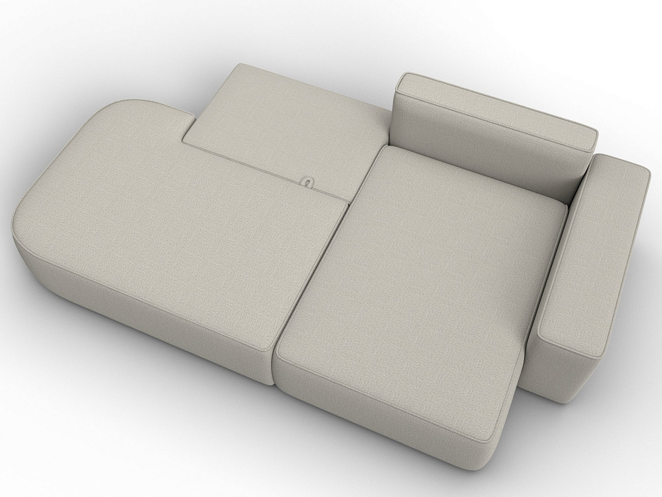 Диван угловой Лига-065 БП угол правый (амур 02 бежевый)