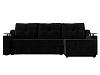Угловой диван Сенатор правый угол (черный цвет)