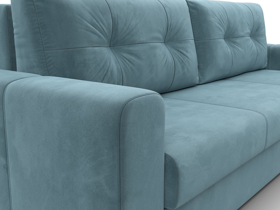 Диван прямой Лига-031 (seven 113 бирюзовый)