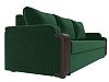 Прямой диван Николь Лайт (зеленый\коричневый)