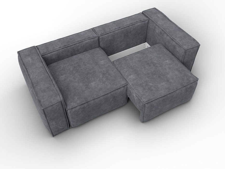 Диван прямой Лига-081 НПБ (brut 16 темно-серый)