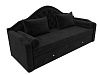 Прямой диван софа Сойер (черный цвет)