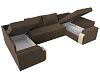 П-образный диван Николь (коричневый\бежевый\бежевый)