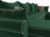 П-образный диван Элис (зеленый\коричневый цвет)