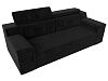 Прямой диван Лига-003 (черный цвет)