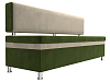 Кухонный прямой диван Стайл (зеленый\бежевый)