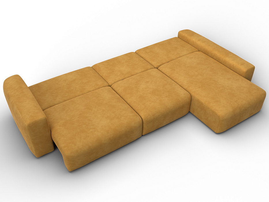 Диван угловой Лига-066 НПБ Лонг угол правый фото в интернет-магазине Лига Диванов