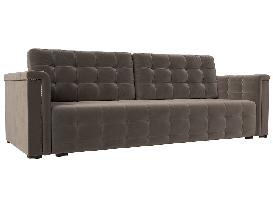 Прямой диван Лига-002 (коричневый цвет)