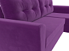 Угловой диван Амстердам Лайт правый угол (фиолетовый цвет)