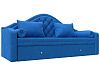 Прямой диван софа Сойер (голубой цвет)