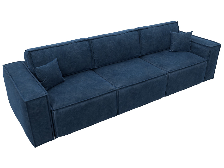 Диван прямой Лига-081 НПБ Лонг (brut 11 синий)