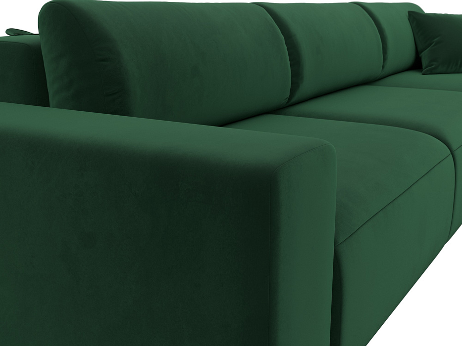 Диван угловой Лига-036 НПБ Классик Лонг правый угол (seven 626 зеленый)