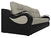 Прямой диван Меркурий еврокнижка (корфу 02\черный цвет)