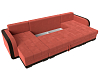 П-образный диван Марсель (коралловый\коричневый цвет)