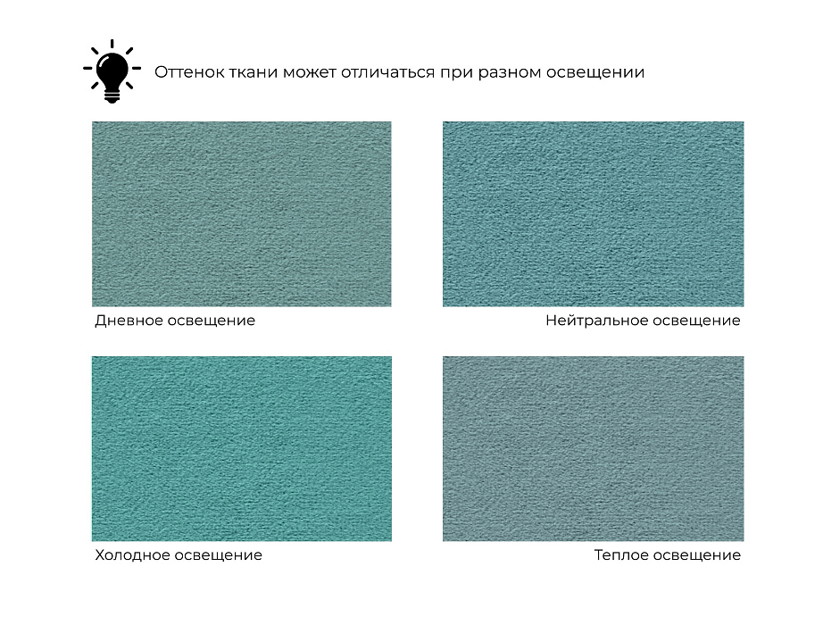 Кровать интерьерная Афродита 200 (seven 113 бирюзовый)