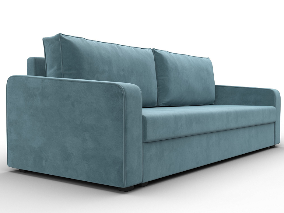 Диван прямой Лига-009 (seven 113 бирюзовый)