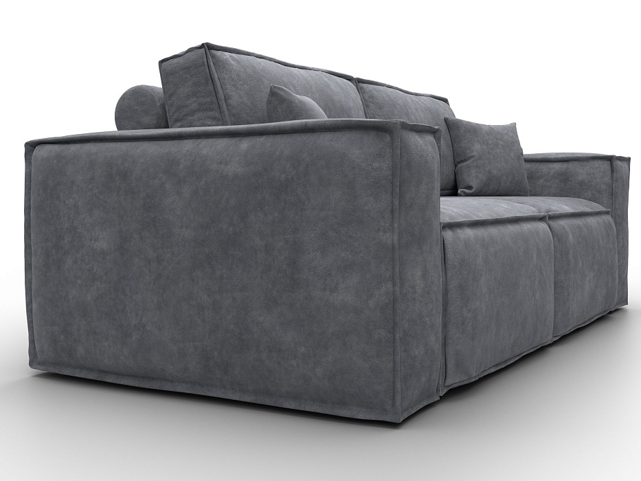 Диван прямой Лига-081 НПБ (brut 16 темно-серый)