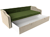 Детский диван-кровать Рико (зеленый\бежевый)