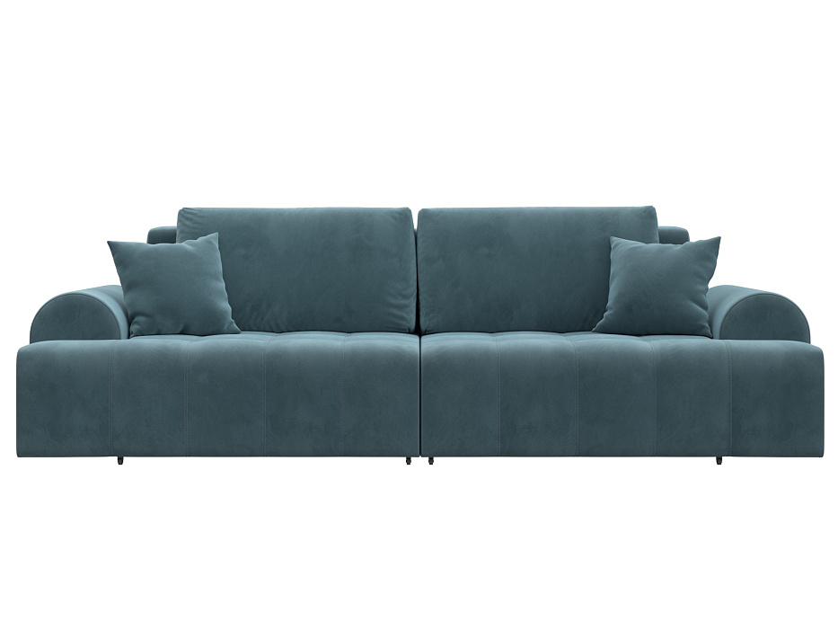 Диван прямой Лига-080 (велюр seven 113 бирюзовый)