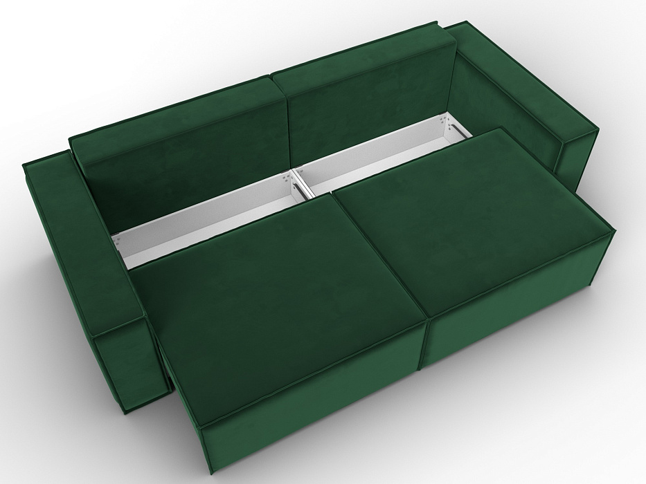 Диван прямой Куба (seven 626 зеленый)